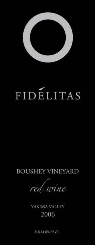 Fidelitas Boushey Vineyard Red Blend 2006 Front Label