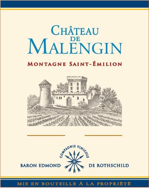 Chateau de Malengin Montagne Saint-Emilion 2016 Front Label