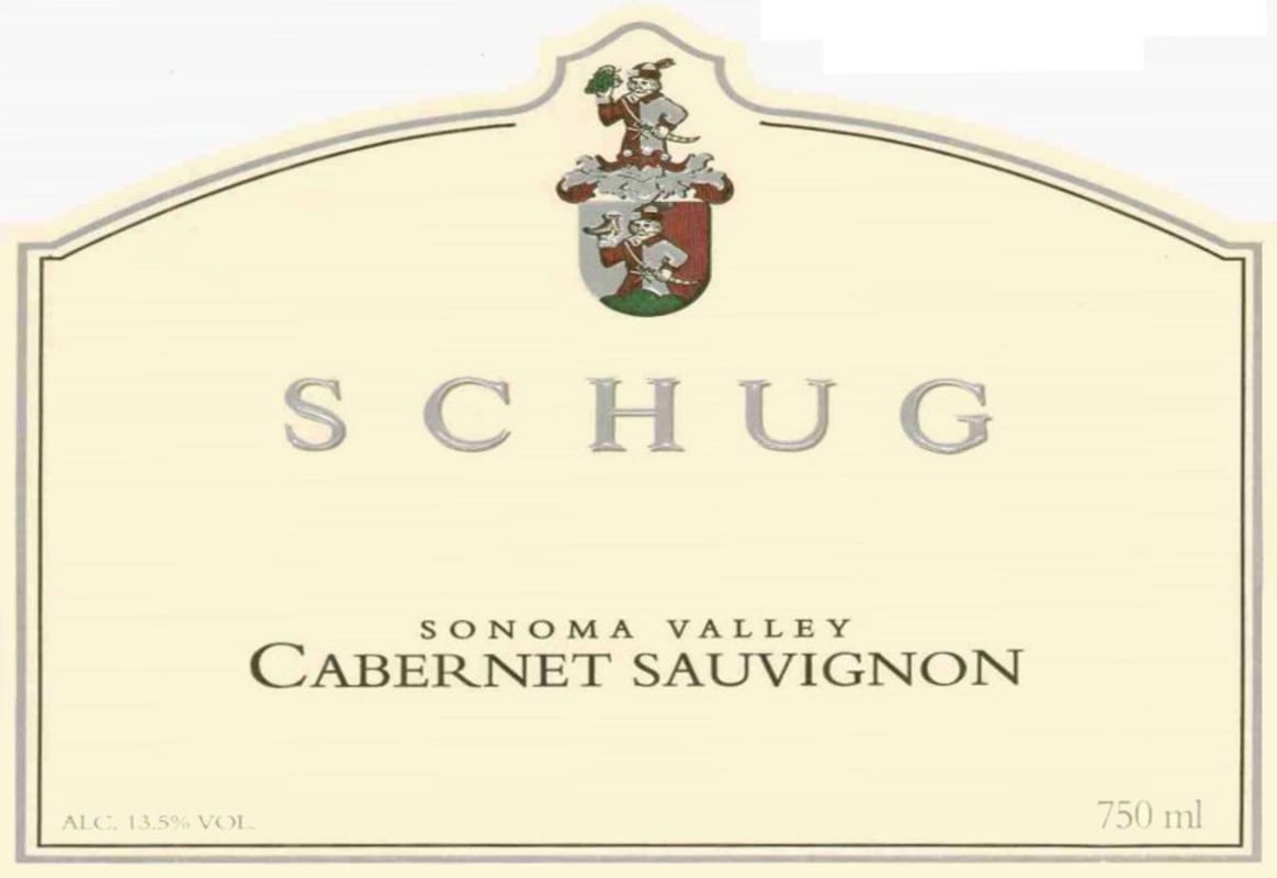 Schug Sonoma Valley Cabernet Sauvignon 2004 Front Label