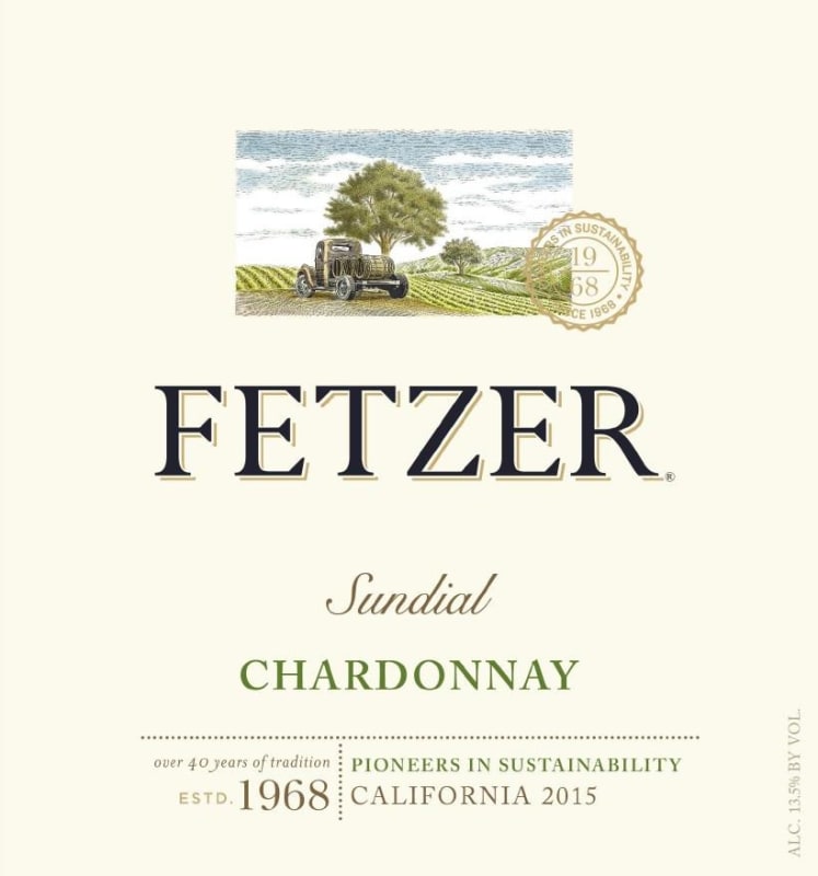 Fetzer Sundial Chardonnay 2015 Front Label