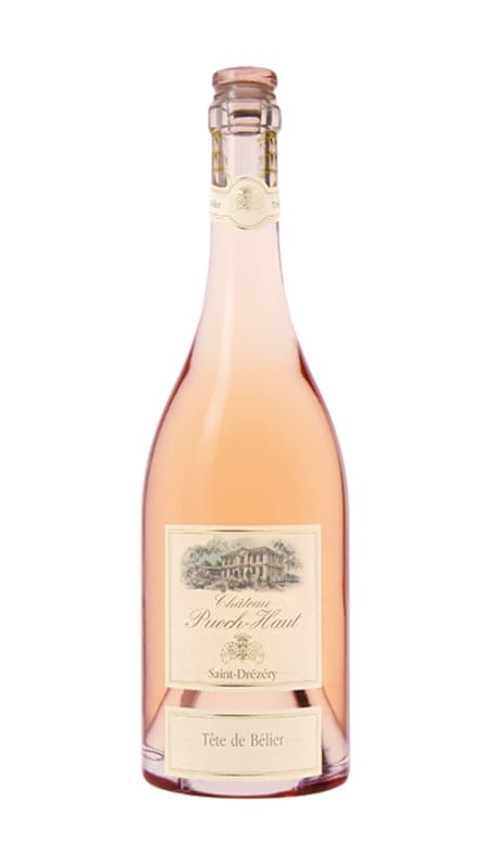 Chateau Puech-Haut Tete de Belier Rose 2018 Front Bottle Shot