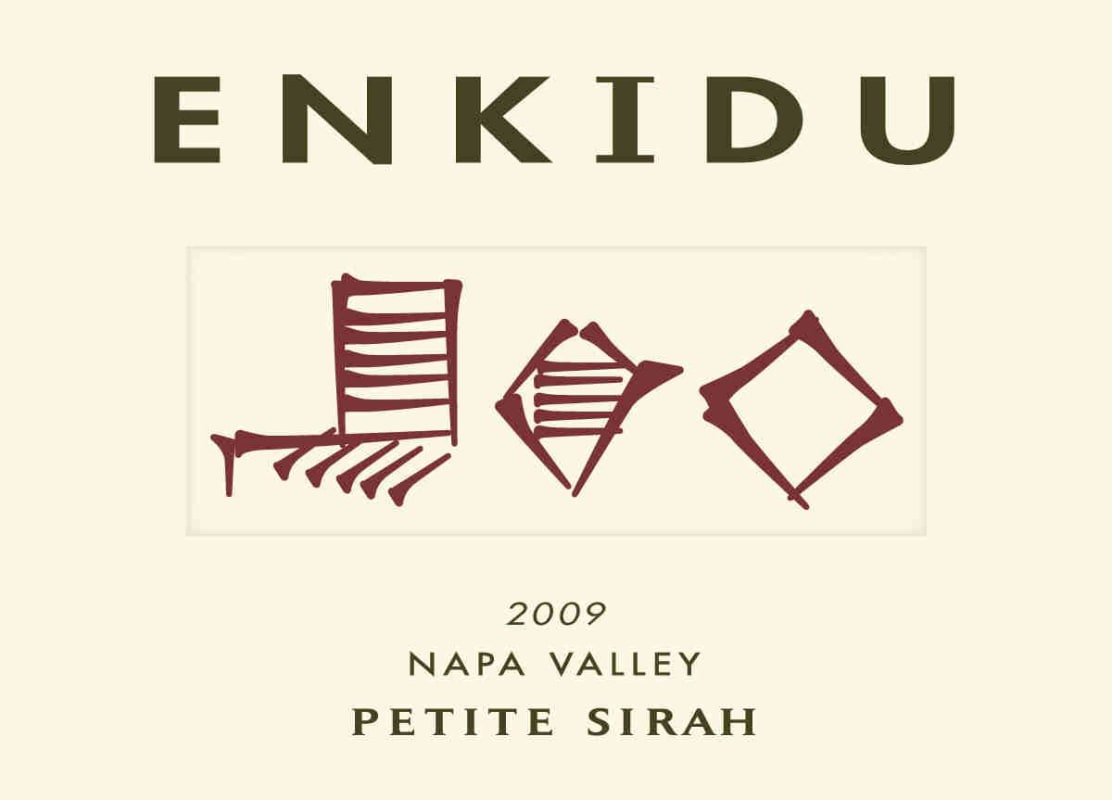 Enkidu Petite Sirah 2009 Front Label