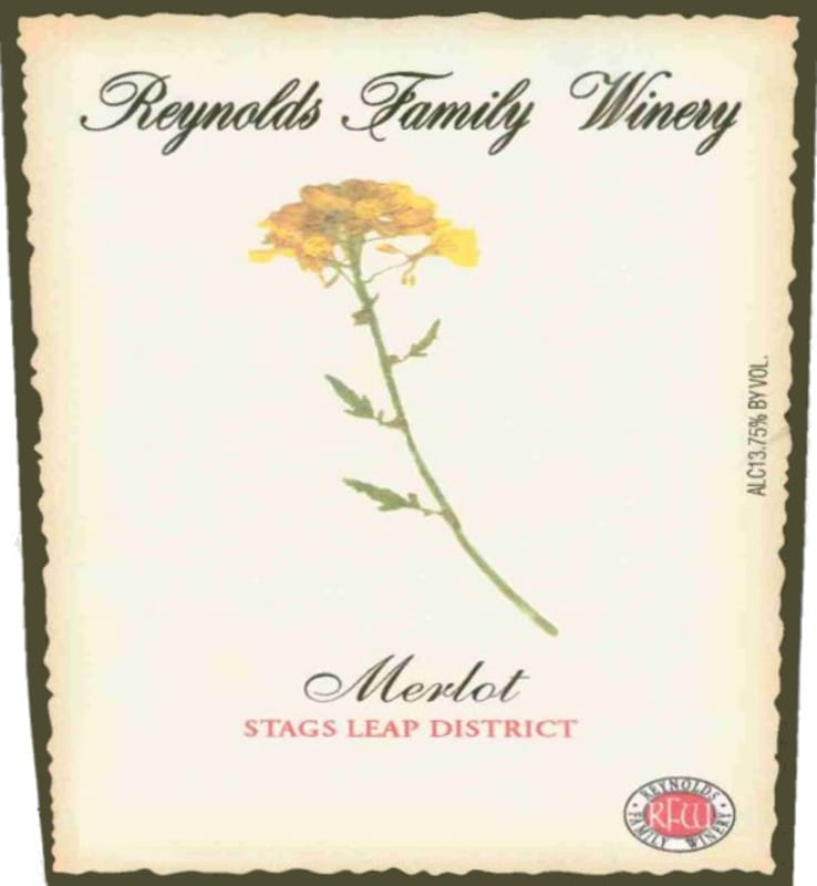 Reynolds Family Winery Merlot 2006 Front Label