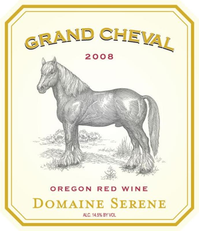 Domaine Serene Grand Cheval 2008 Front Label