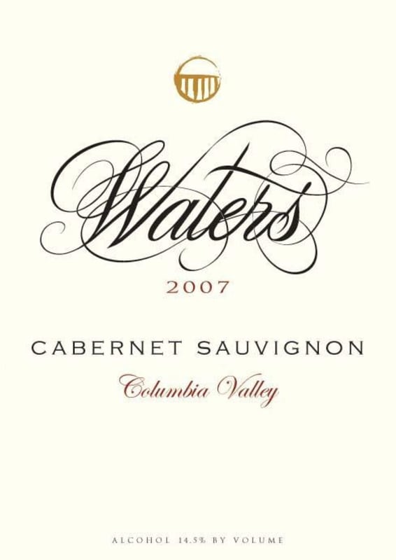 Waters Cabernet Sauvignon 2007 Front Label