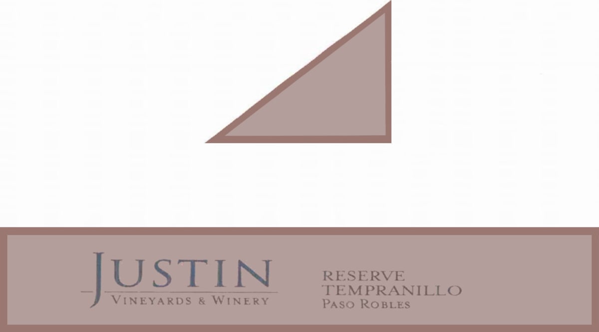 Justin Reserve Tempranillo 2005 Front Label
