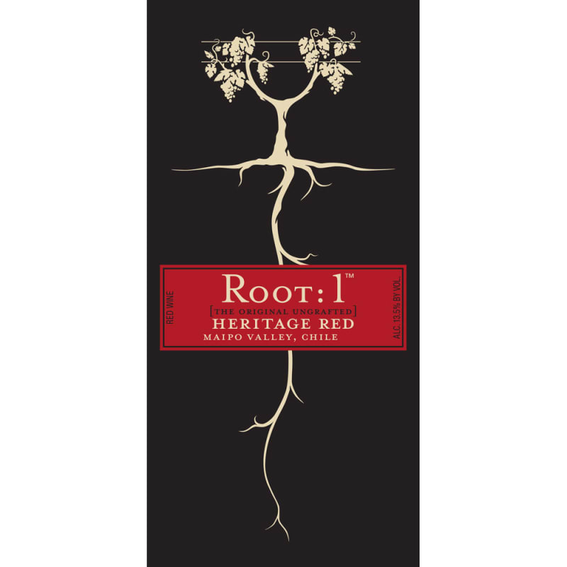 Root:1 Heritage Red Blend Reserva 2016 Front Label