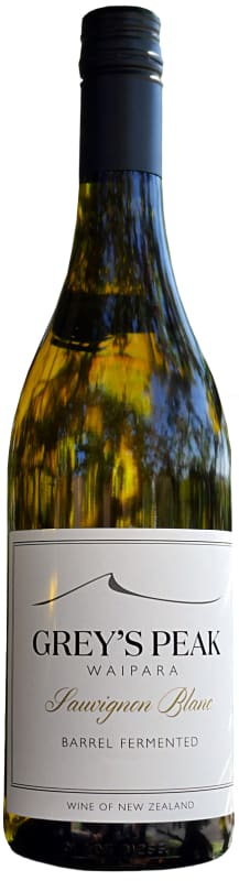 Grey's Peak Barrel Fermented Sauvignon Blanc 2021 Front Bottle Shot