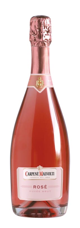 Carpene Malvolti Rose Brut Front Bottle Shot