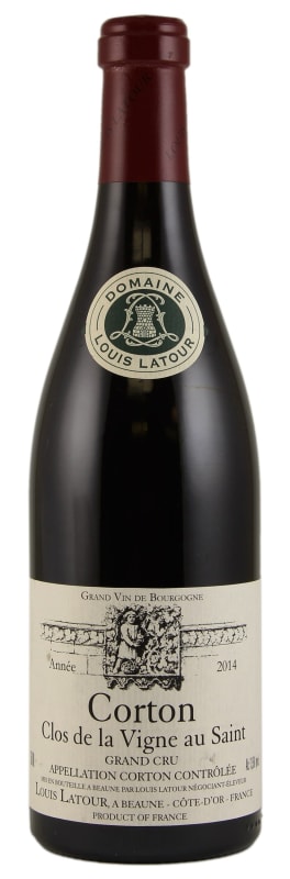 Louis Latour Corton Clos de la Vigne au Saint Grand Cru 2014 Front Bottle Shot