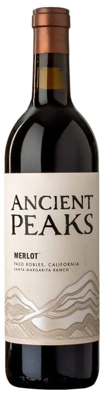 Ancient Peaks Paso Robles Merlot 2019 Front Bottle Shot