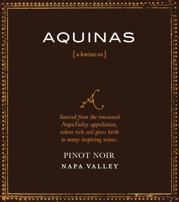 Aquinas Pinot Noir 2008 Front Label