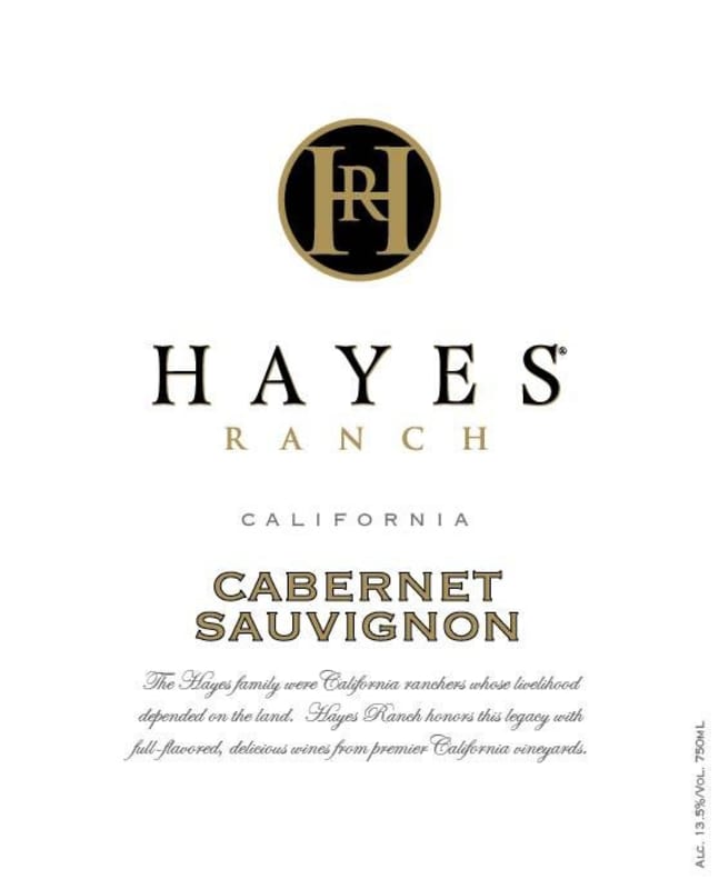 Hayes Ranch Cabernet Sauvignon 2014 Front Label