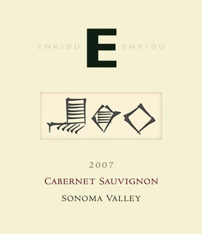Enkidu E Cabernet Sauvignon 2007 Front Label