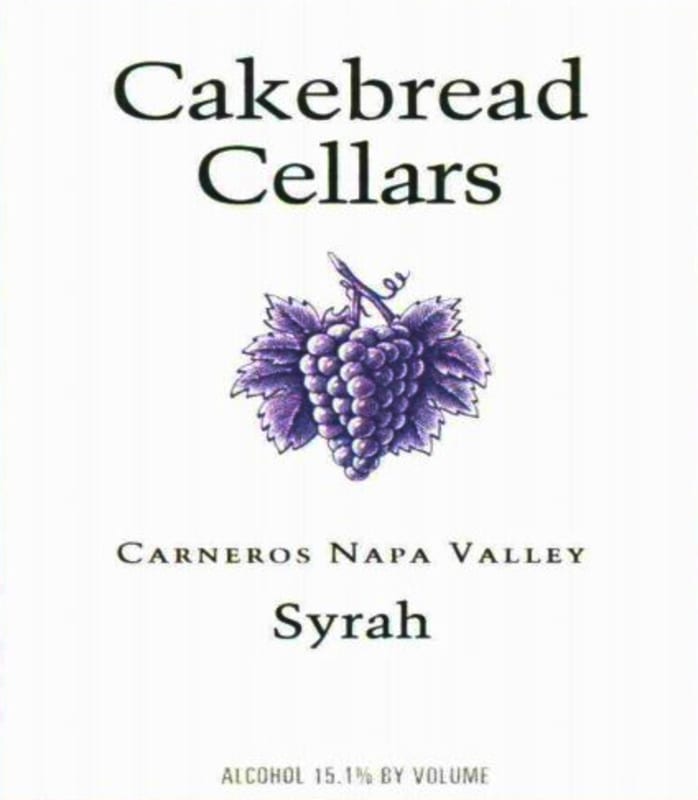 Cakebread Syrah 2011 Front Label