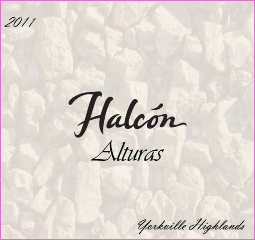 Halcon Vineyards Alturas Syrah 2011 Front Label