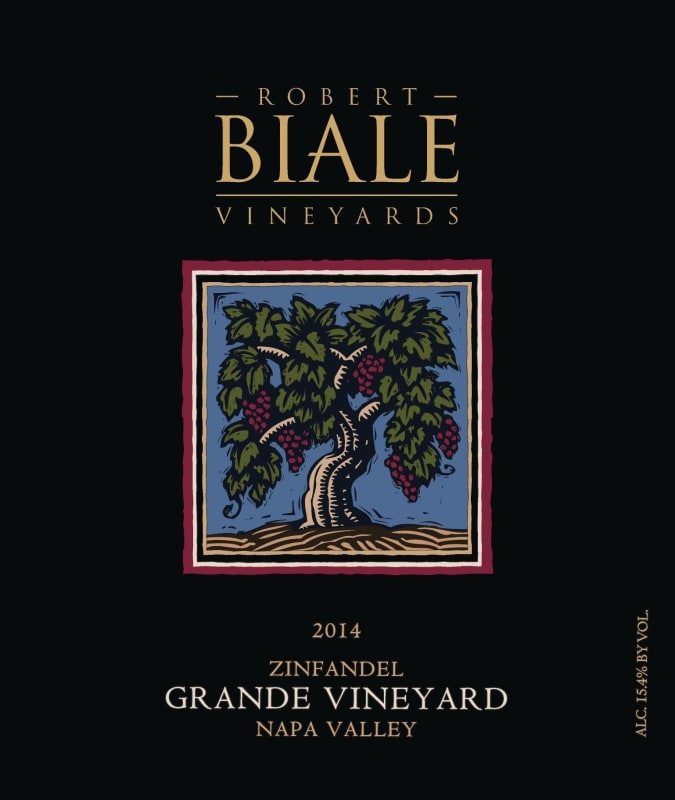 Robert Biale Vineyards Grande Vineyard Zinfandel 2014 Front Label