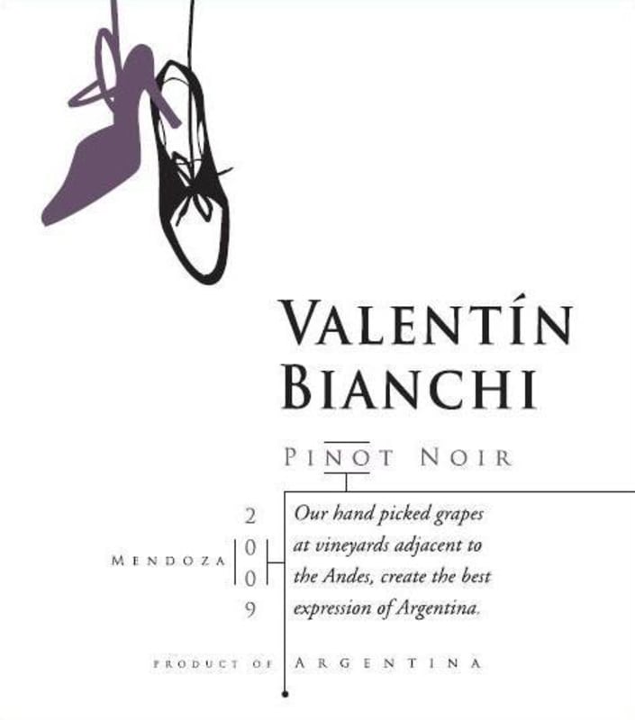 Casa Bianchi Valentin Pinot Noir 2009 Front Label
