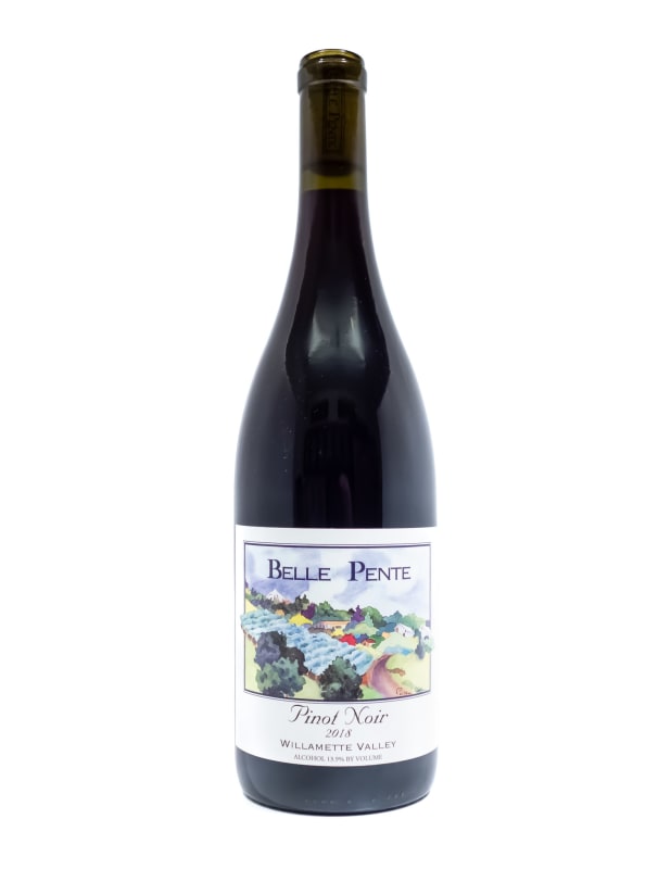 Belle Pente Willamette Valley Pinot Noir 2018 Front Bottle Shot