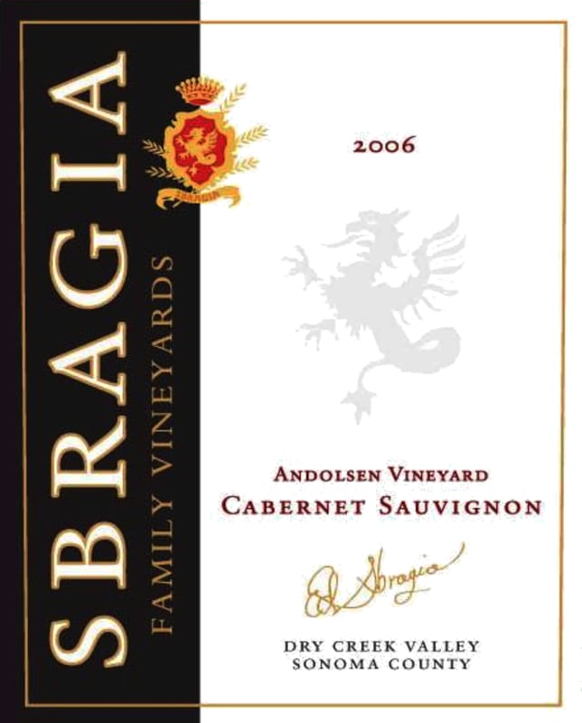 Sbragia Rancho del Oso Cabernet Sauvignon 2006 Front Label