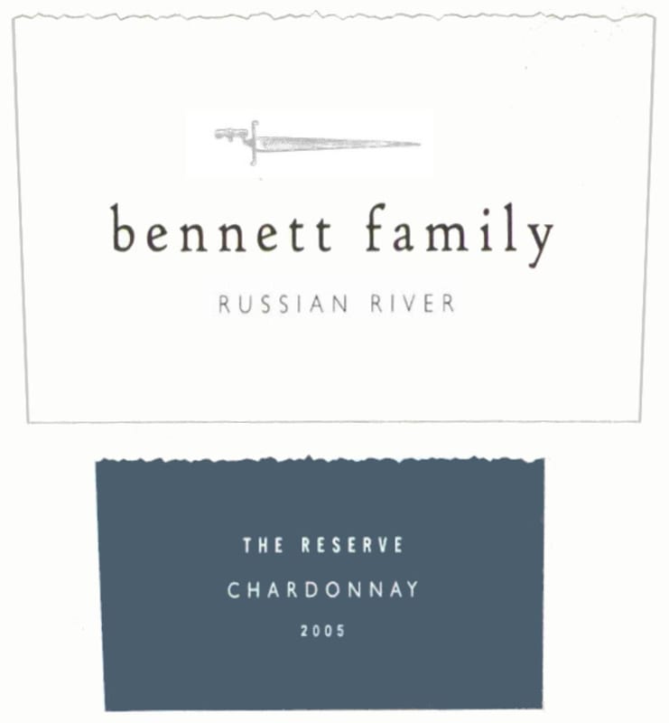 Bennett Family The Reserve Chardonnay 2005 Front Label