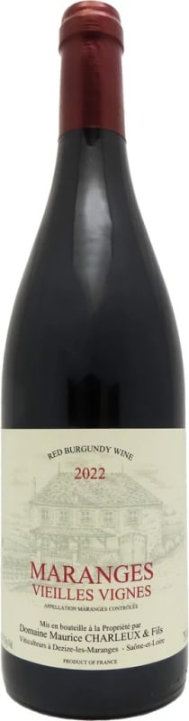 Domaine Maurice Charleux & Fils Maranges Vieilles Vignes 2022 Front Bottle Shot