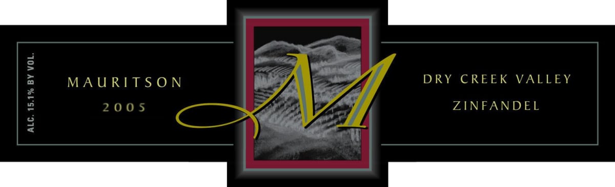 Mauritson Dry Creek Valley Zinfandel 2005 Front Label