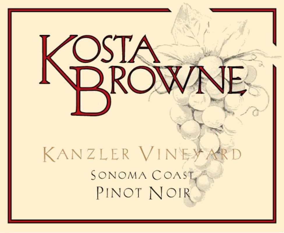 Kosta Browne Kanzler Vineyard Pinot Noir 2014 Front Label