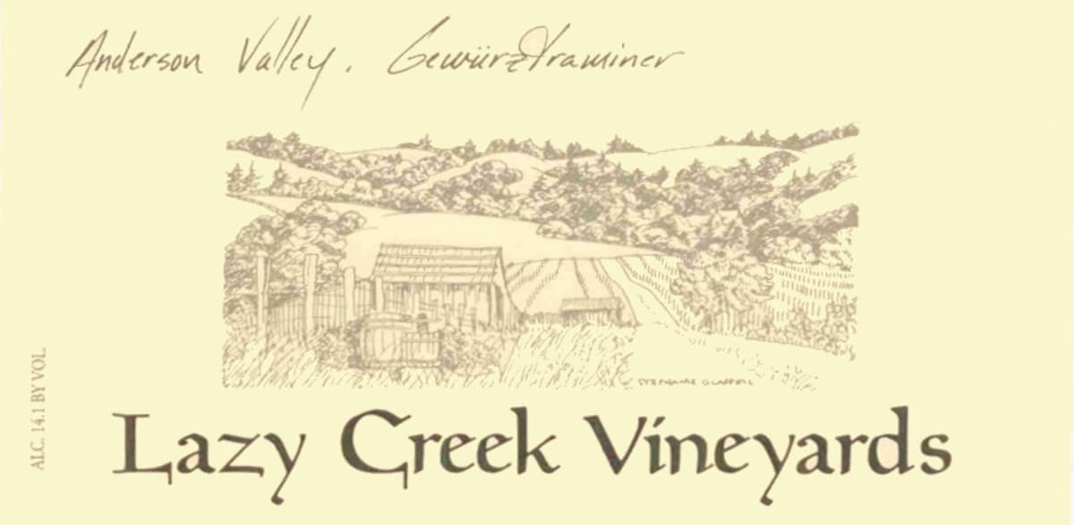 Lazy Creek Vineyards Gewurztraminer 2004 Front Label