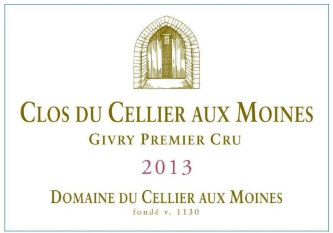 Domaine du Cellier aux Moines Clos du Cellier aux Moines Givry Premier Cru 2013 Front Label