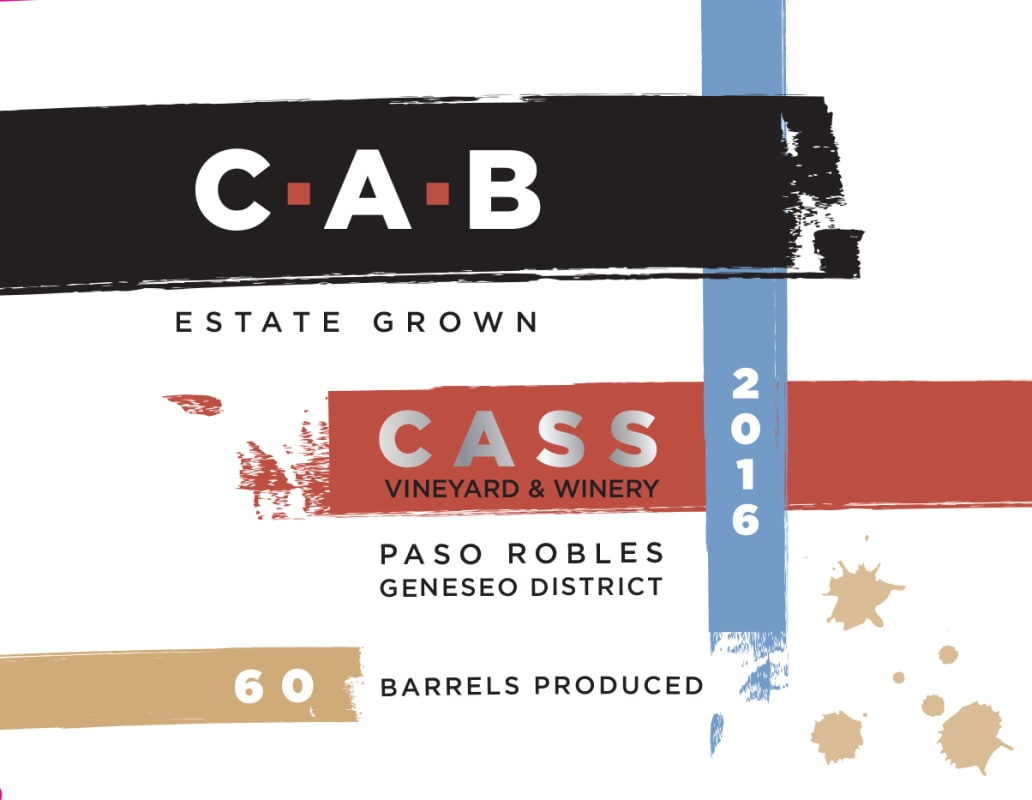 Cass Winery Estate CAB Cabernet Sauvignon 2016 Front Label