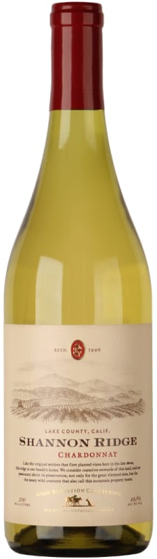 Shannon Ridge High Elevation Chardonnay 2017 Front Bottle Shot