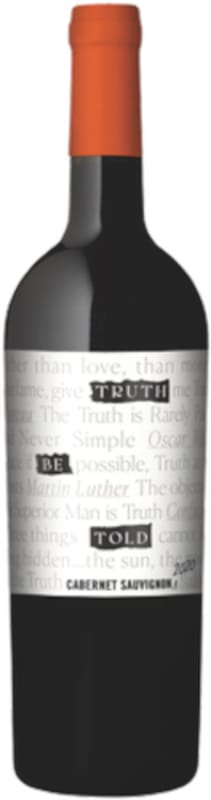 Truth Be Told Cabernet Sauvignon 2020 Front Bottle Shot