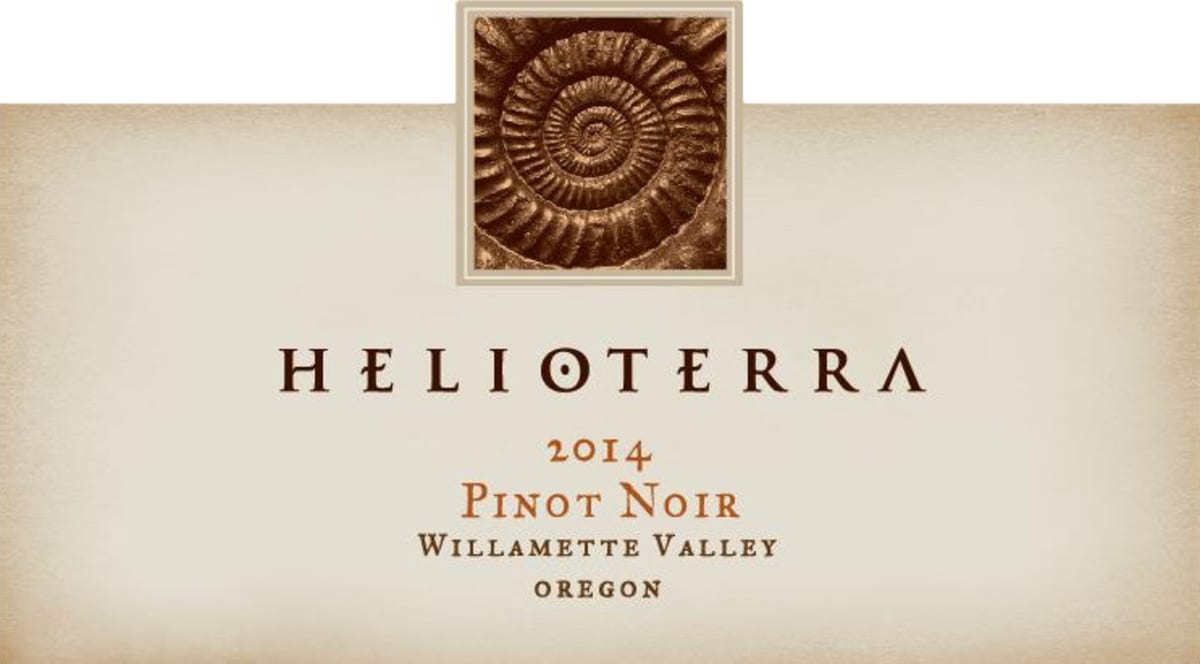 Helioterra Wines Pinot Noir 2014 Front Label