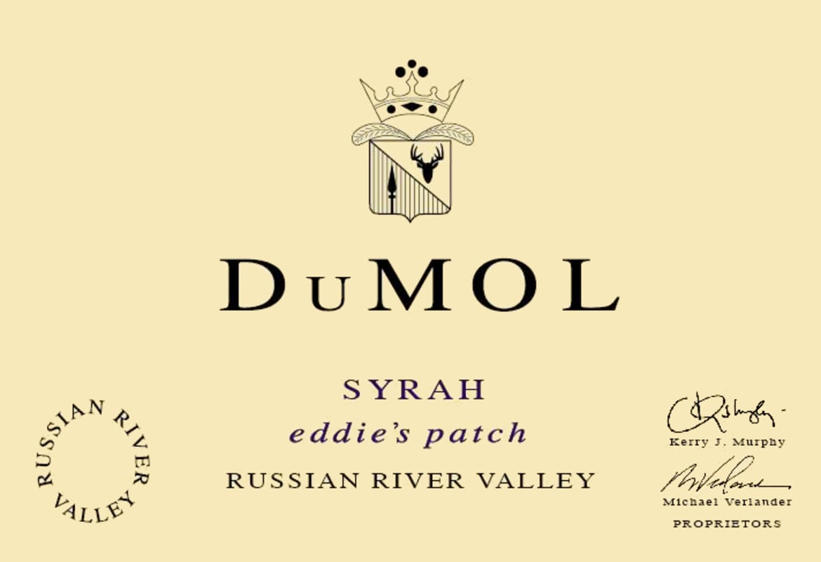 DuMOL Eddie's Patch Syrah 2018 Front Label