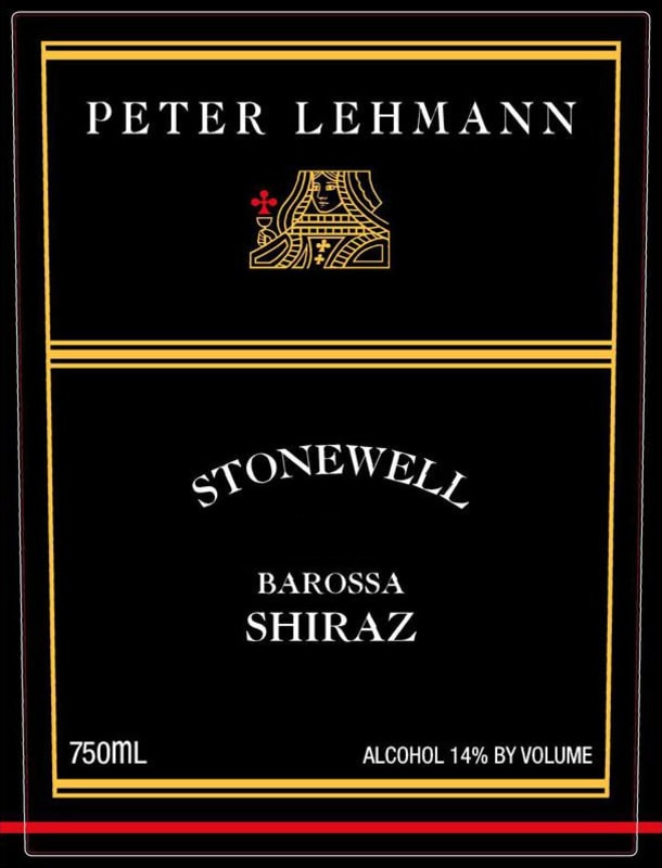 Peter Lehmann Stonewell Shiraz 1999 Front Label