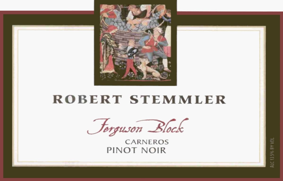 Robert Stemmler Ferguson Block Pinot Noir 2002 Front Label