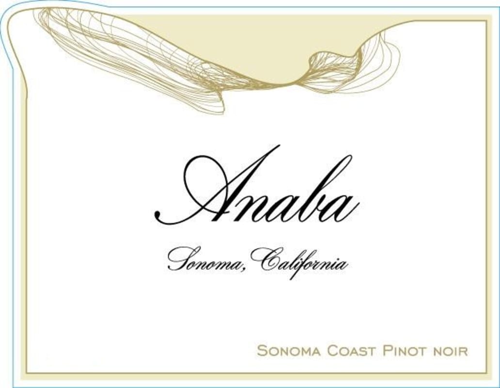 Anaba Sonoma Coast Pinot Noir 2010 Front Label