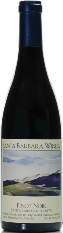 Santa Barbara Winery Santa Barbara Pinot Noir 2015 Front Bottle Shot