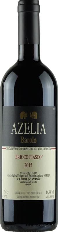 Azelia Barolo Bricco Fiasco 2015 Front Bottle Shot