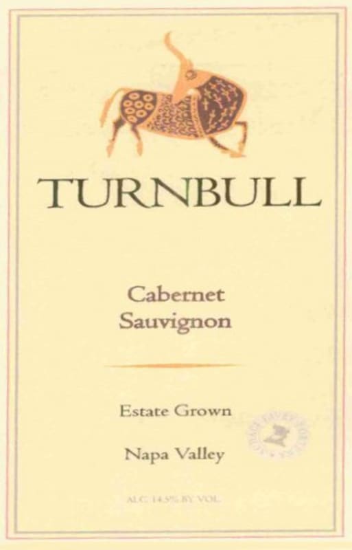 Turnbull Estate Grown Cabernet Sauvignon 2002 Front Label