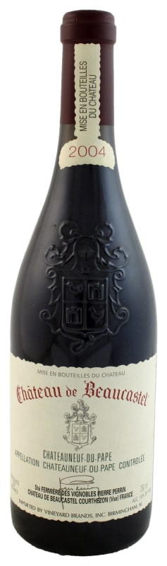 Chateau de Beaucastel Chateauneuf-du-Pape 2004 Front Bottle Shot