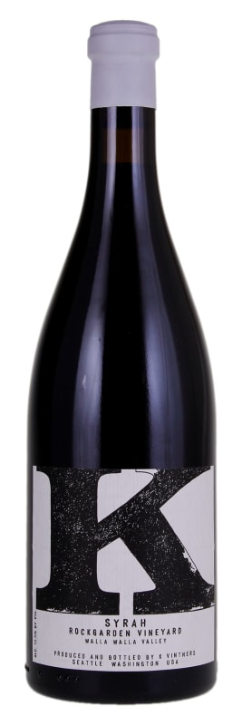 K Vintners Rockgarden Syrah 2017 Front Bottle Shot