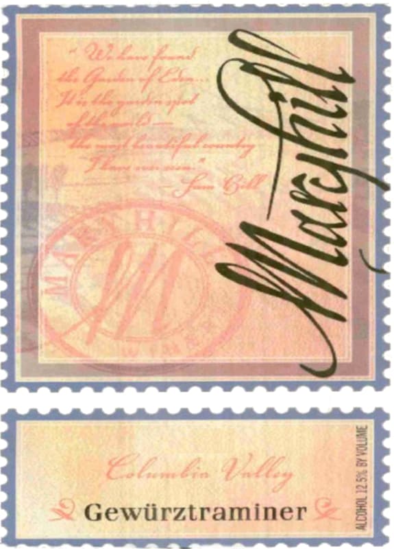 Maryhill Gewurtaminer 2013 Front Label