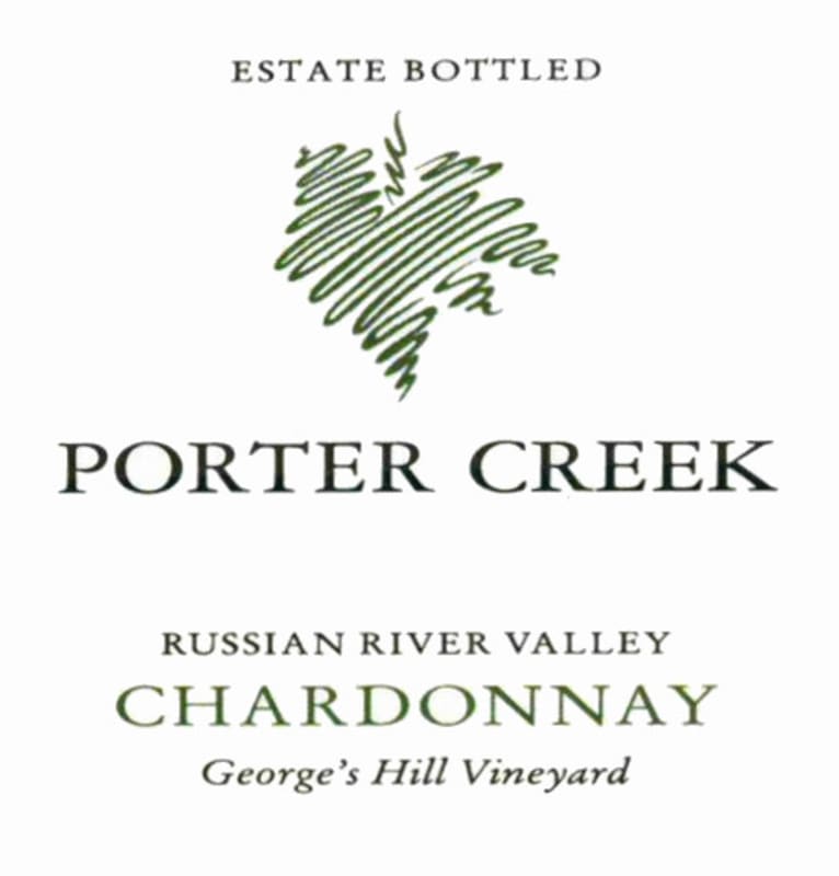 Porter Creek George's Hill Vineyard Chardonnay 2009 Front Label
