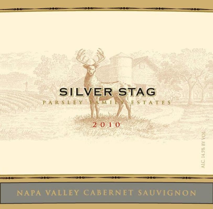 Silver Stag Winery Parsley Family Estates Cabernet Sauvignon 2010 Front Label
