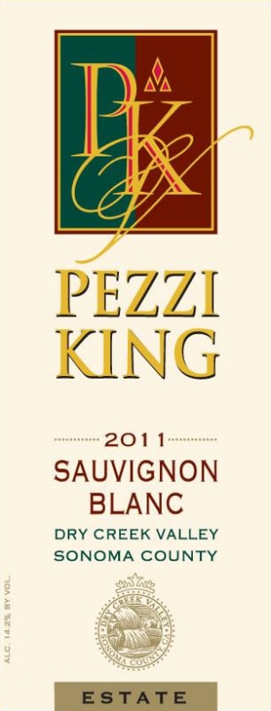 Pezzi King Dry Creek Valley Sauvignon Blanc 2011 Front Label