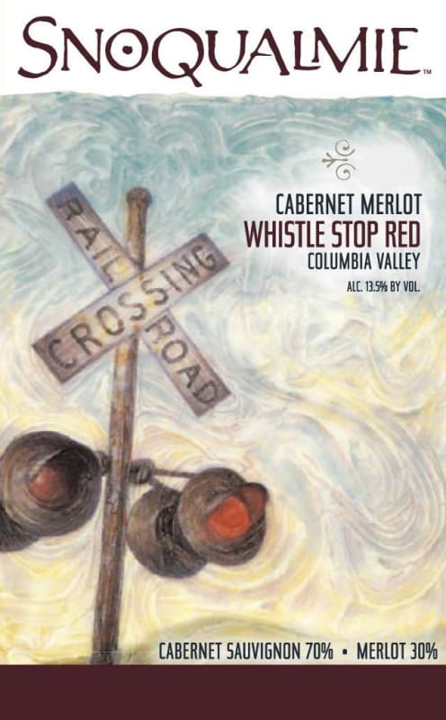 Snoqualmie Whistle Stop Red 2007 Front Label
