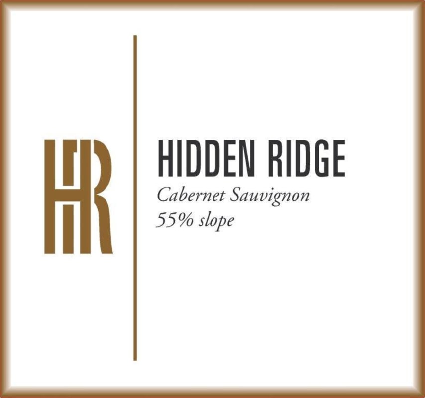 Hidden Ridge 55 Percent Slope Cabernet Sauvignon 2014 Front Label