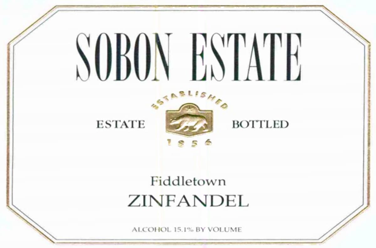 Sobon Estate Zinfandel 2005 Front Label